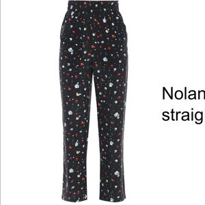 Ganni silk patterned pants - L